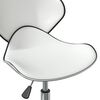 vidaXL Swivel Dining Chairs 6 pcs White Faux Leather