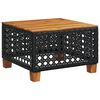 vidaXL 7 Piece Garden Sofa Set with Cushions Black Poly Rattan