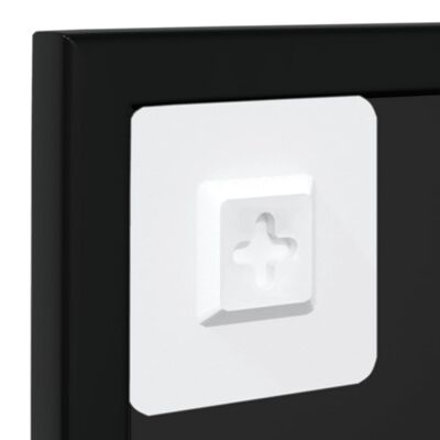 vidaXL Wall Mirrors 6 pcs Black 100x60 cm Metal,  vidaXL Wall Mirrors 6 pcs Black 100x60 cm Metal