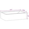 vidaXL Sink 45x30x12 cm Marble High Gloss Black