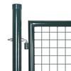 vidaXL Fence Gate Steel 300x100 cm Green