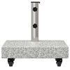 vidaXL Umbrella Base Light Grey 45x25x8.3 cm Granite
