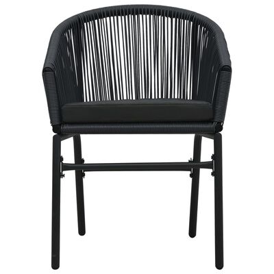 vidaXL 9 Piece Garden Dining Set Black, black vidaXL 9 Piece Garden Dining Set Black