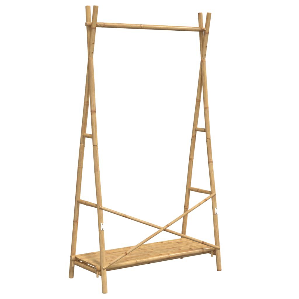 vidaXL Clothes Rack with Shelf 102x50x190 cm Bamboo