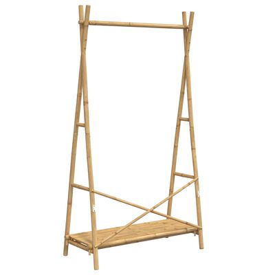 vidaXL Clothes Rack with Shelf 102x50x190 cm Bamboo,  vidaXL Clothes Rack with Shelf 102x50x190 cm Bamboo