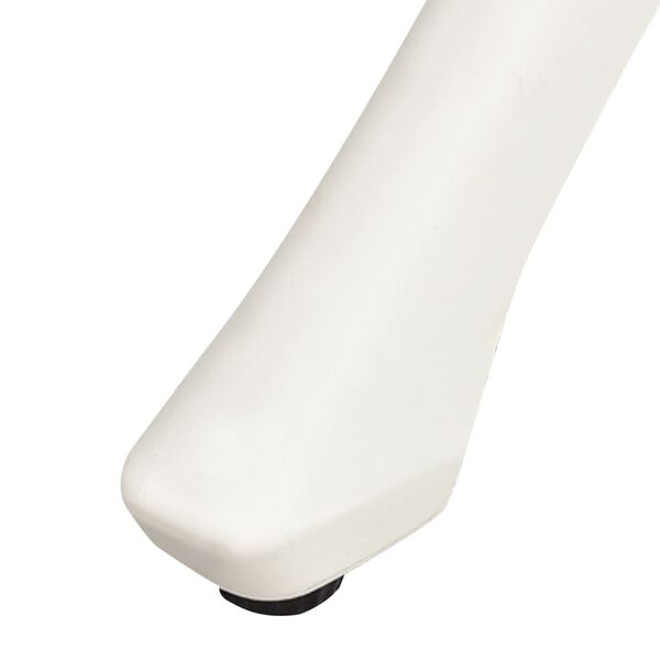 vidaXL 3 Piece Bistro Set Cast Aluminium White