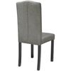 vidaXL Dining Chairs 4 pcs Grey Fabric