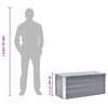 vidaXL Garden Raised Bed Galvanised Steel 100x40x45 cm Grey