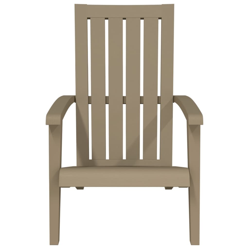 vidaXL Garden Adirondack Chair Light Brown Polypropylene