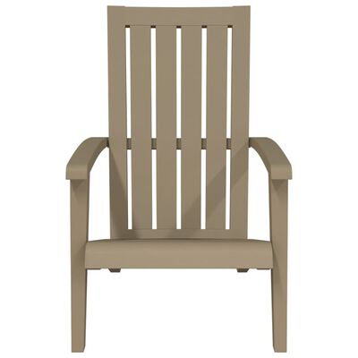 vidaXL Garden Adirondack Chair Light Brown Polypropylene, light brown vidaXL Garden Adirondack Chair Light Brown Polypropylene