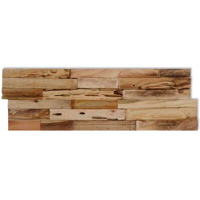 vidaXL Wall Cladding Panels 10 pcs 1.03 m² Recycled Teak Wood, natural vidaXL Wall Cladding Panels 10 pcs 1.03 m² Recycled Teak Wood