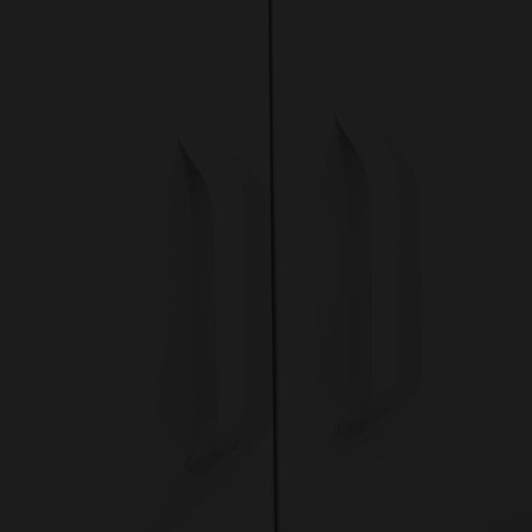 vidaXL Storage Cabinet Black 80x35x101.5 cm Steel