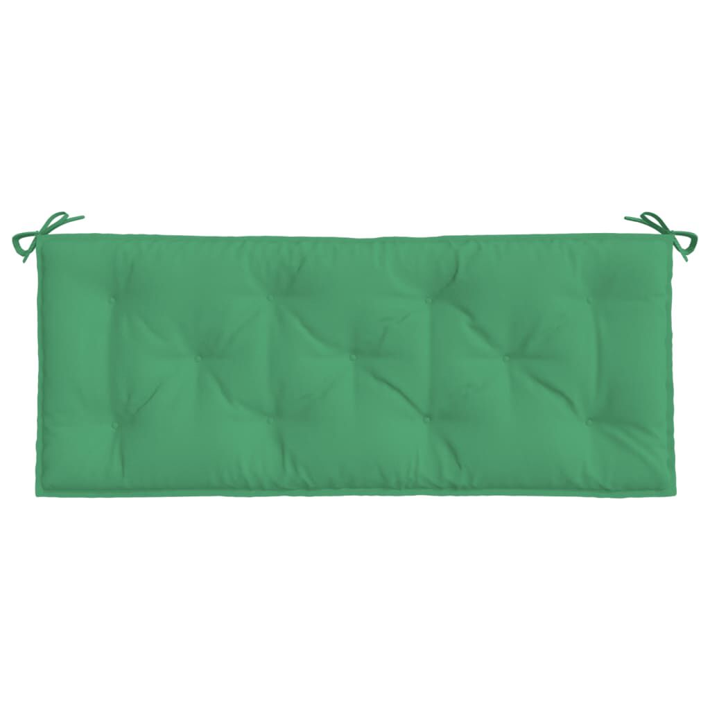 vidaXL Garden Bench Cushions 2pcs Green 120x50x7cm Oxford Fabric