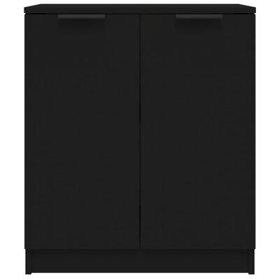 vidaXL Sideboard Black 60x30x70 cm Engineered Wood, black vidaXL Sideboard Black 60x30x70 cm Engineered Wood