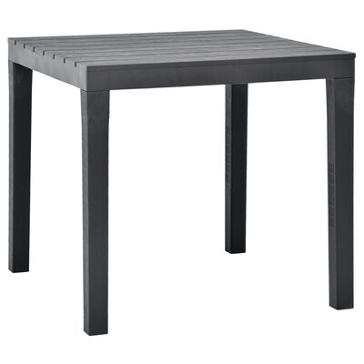 vidaXL Garden Table Anthracite 78x78x72 cm Plastic, anthracite vidaXL Garden Table Anthracite 78x78x72 cm Plastic