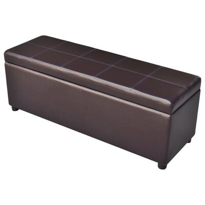 vidaXL Long Storage Bench Wood Brown, brown vidaXL Long Storage Bench Wood Brown