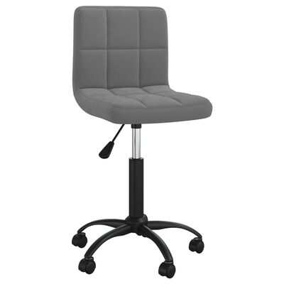 vidaXL Swivel Dining Chair Dark Grey Velvet, dark grey vidaXL Swivel Dining Chair Dark Grey Velvet