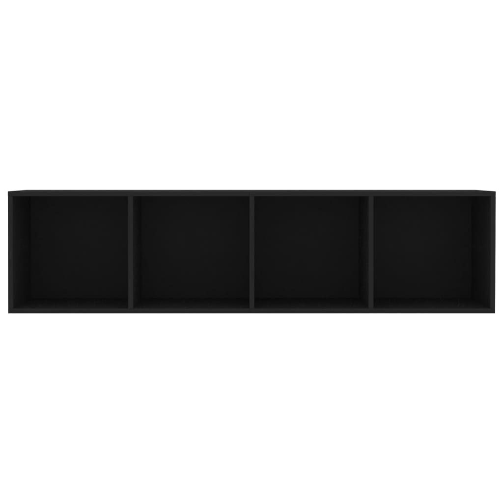 vidaXL Book Cabinet/TV Cabinet Black 143x30x36 cm