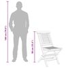 vidaXL Folding Garden Chairs 4 pcs 47x63x90 cm Solid Wood Teak