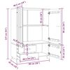 vidaXL Wardrobe HAMAR Honey Brown 99x45x137 cm Solid Wood Pine