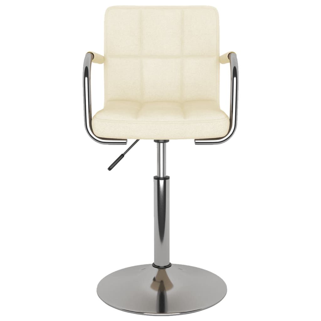vidaXL Bar Stool Cream Fabric