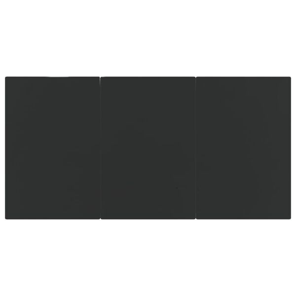 vidaXL 5 Piece Garden Dining Set Black Poly Rattan