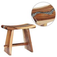 vidaXL Stool Solid Suar Wood and Polyresin,  vidaXL Stool Solid Suar Wood and Polyresin