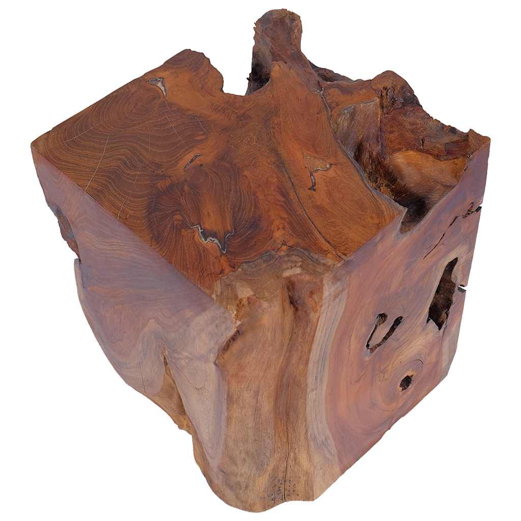 vidaXL Stool Solid Teak Wood