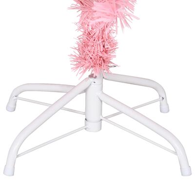 vidaXL Artificial Christmas Tree with Stand Pink 120 cm PVC, pink vidaXL Artificial Christmas Tree with Stand Pink 120 cm PVC