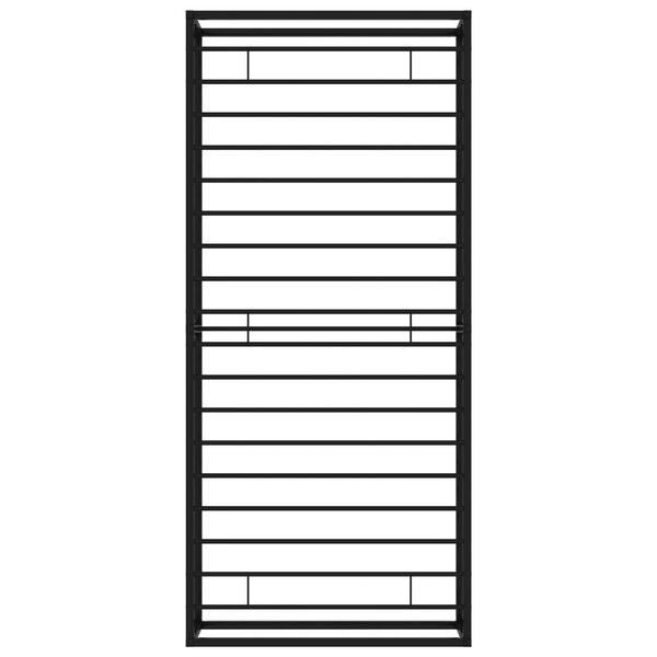 vidaXL Bed Frame without Mattress Black Metal 90x200 cm