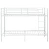 vidaXL Bunk Bed without Mattress White Metal 90x200cm