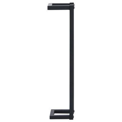 vidaXL Towel Rack Black 12.5x12.5x60 cm Iron, black vidaXL Towel Rack Black 12.5x12.5x60 cm Iron
