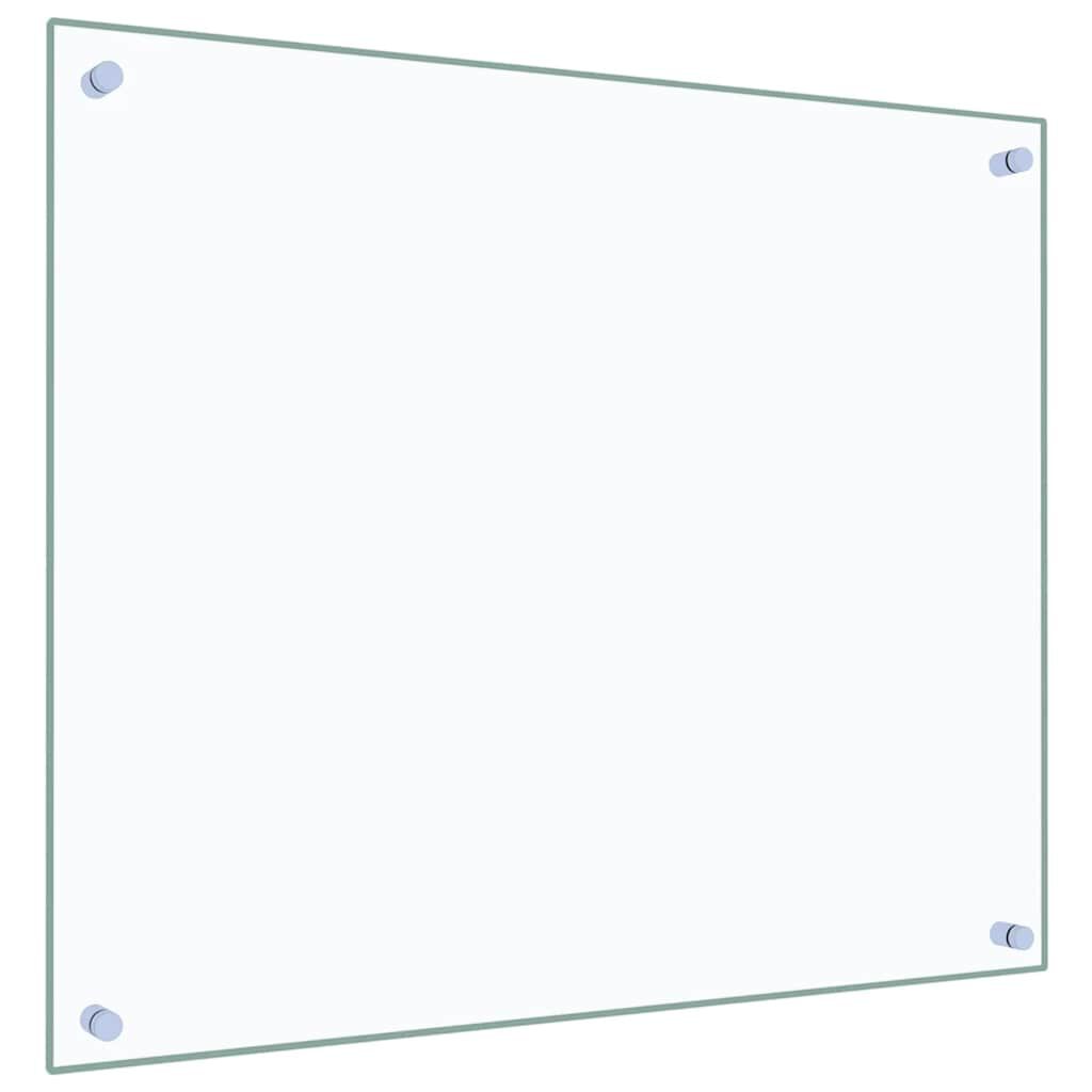 vidaXL Kitchen Backsplashes 2 pcs Transparent 70x60 cm Tempered Glass
