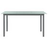 vidaXL 7 Piece Garden Dining Set Aluminium Silver and Black