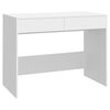 vidaXL Desk White 101x50x76.5 cm Engineered Wood