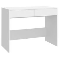 vidaXL Desk White 101x50x76.5 cm Engineered Wood, white vidaXL Desk White 101x50x76.5 cm Engineered Wood
