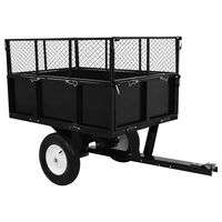 vidaXL Tipping Trailer for Lawn Mower 300 kg Load,  vidaXL Tipping Trailer for Lawn Mower 300 kg Load