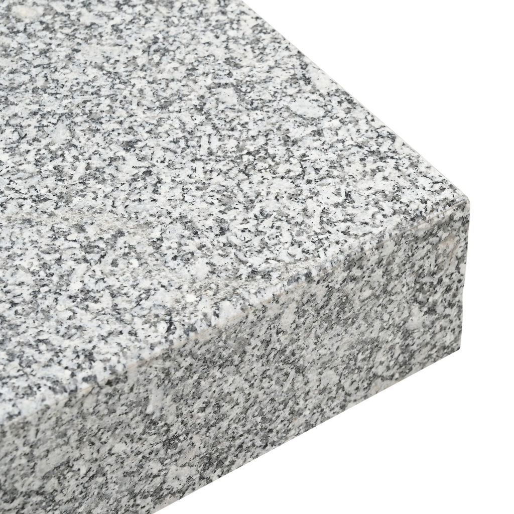 vidaXL Umbrella Base Light Grey 45x25x8.3 cm Granite