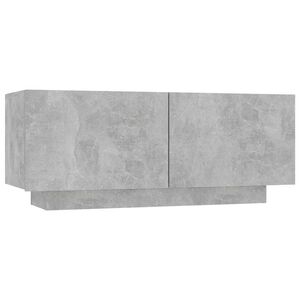 vidaXL Bedside Cabinet Concrete Grey 100x35x40 cm Engineered Wood