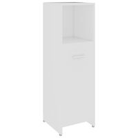 vidaXL Bathroom Cabinet White 30x30x95 cm Engineered Wood, white vidaXL Bathroom Cabinet White 30x30x95 cm Engineered Wood