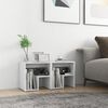 vidaXL Bed Cabinets 2 pcs White 40x30x40 cm Engineered Wood