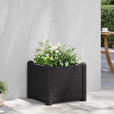 vidaXL Garden Raised Bed PP Anthracite 43x43x35 cm, anthracite vidaXL Garden Raised Bed PP Anthracite 43x43x35 cm