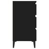 vidaXL Sideboard Black 60x35x69 cm Engineered Wood