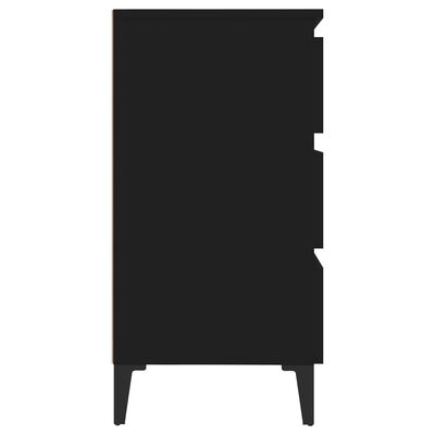 vidaXL Sideboard Black 60x35x69 cm Engineered Wood, black vidaXL Sideboard Black 60x35x69 cm Engineered Wood