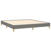 vidaXL Bed Frame without Mattress Dark Grey 180x200 cm Super King Fabric
