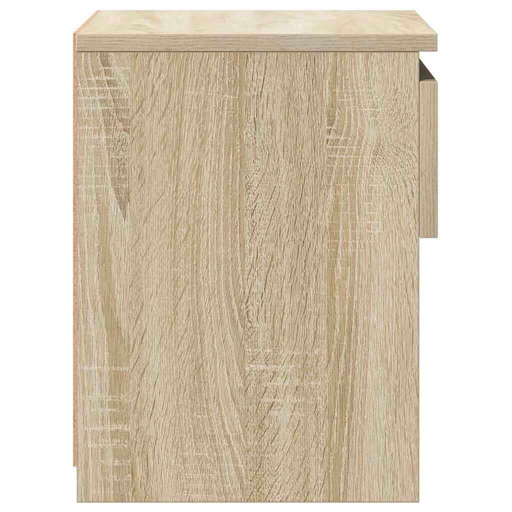 vidaXL Bedside Cabinets 2 pcs Sonoma Oak 40x30x39 cm Engineered Wood