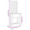 vidaXL Planter with Trellis and Shelf 55x29.5x152 cm Solid Wood Acacia