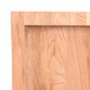 vidaXL Wall Shelf Light Brown 140x50x(2-4) cm Treated Solid Wood Oak