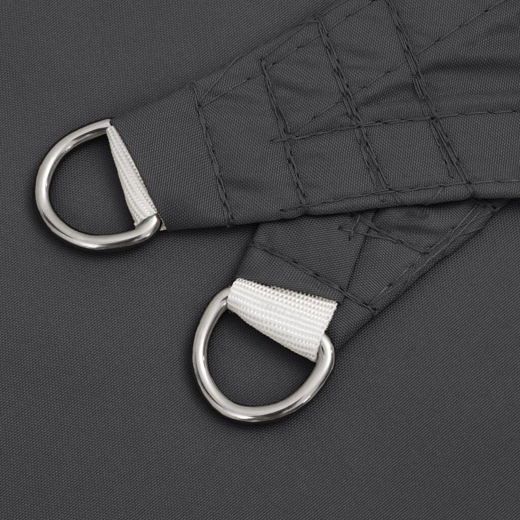 vidaXL Sunshade Sail Oxford Fabric Triangular 5x5x5 m Anthracite