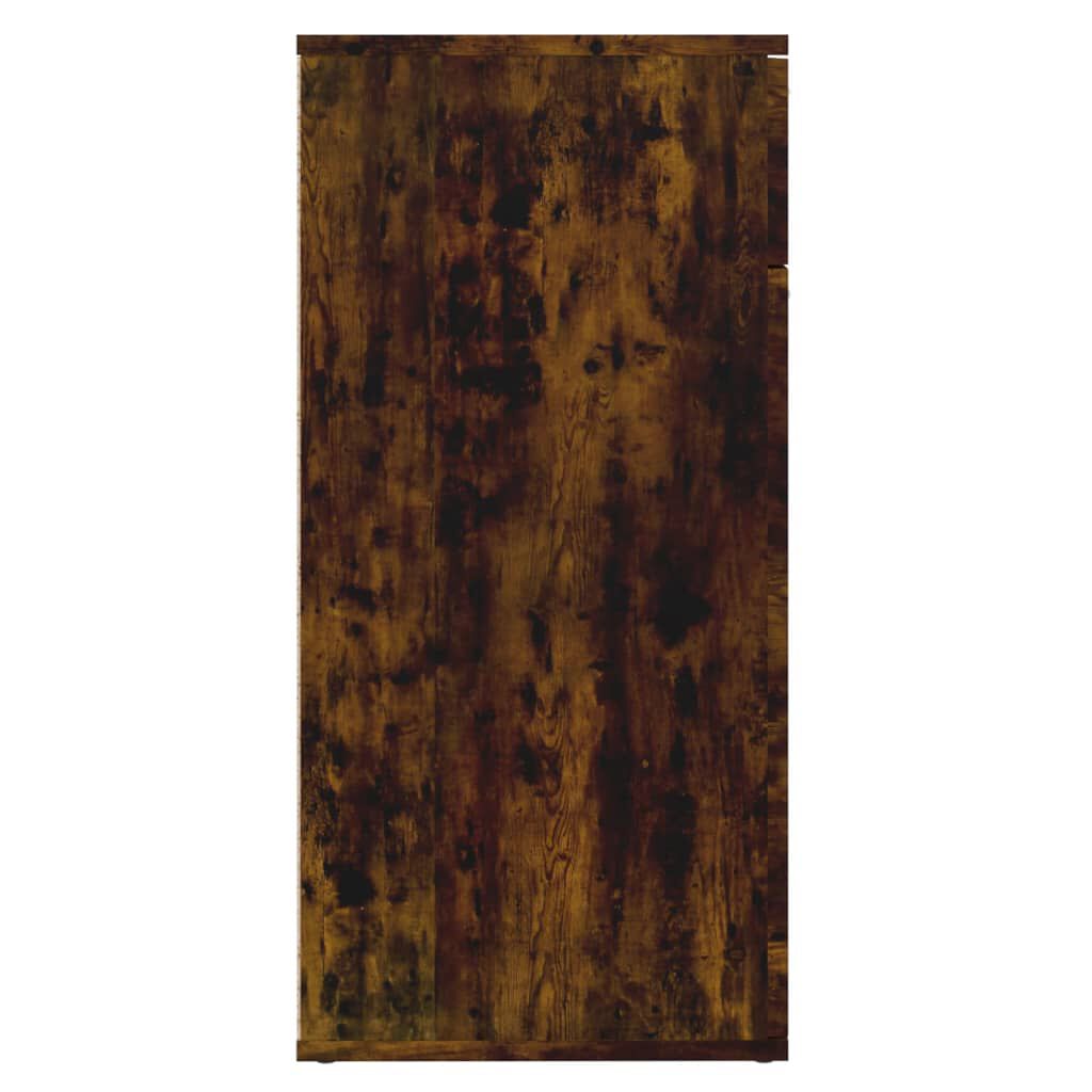 vidaXL Sideboard Smoked Oak 80x36x75 cm Engineered Wood